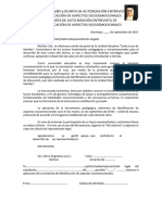 Carta de Auto Rización Entrevista de Identificación de Aspectos