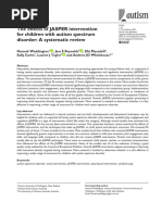 The Effects of JASPER Intervention For Children With Autism Spectrum Disorder: A Systematic Review