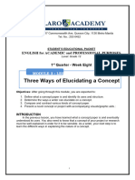 With Asnwer - WEEK 8 - EAPP - Three Ways of Elucidating A Concept