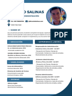 Curriculum CV de Hombre Profesional Con Foto Moderno Azul - 20240313 - 192326 - 0000