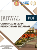 JADWAL SEMESTER GENAP 2023-2024 PENDIDIKAN SEJARAH S1 Revisi 11