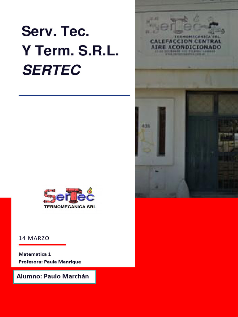 Informe sobre SERTEC: Servicios Termomecánicos | PDF | Business | Calor