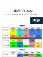 Horário 2022