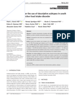 Building Evidence For The Use of Descriptive Subtypes in Youth With Avoidant Restrictive Food Intake Disorder