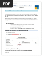 3.1 Profit and Loss - Balance Sheet
