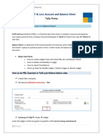 3.1 Profit and Loss - Balance Sheet