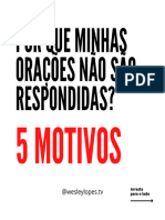 5 Motivos Orações Não Respondidas