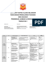 SMK Bukit Kapar, Klang Selangor Rancangan Pengajaran Tahunan SESI 2024/2025 Pendidikan Jasmani & Kesihatan Tingkatan 1