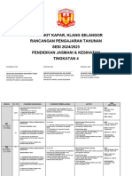 SMK Bukit Kapar, Klang Selangor Rancangan Pengajaran Tahunan SESI 2024/2025 Pendidikan Jasmani & Kesihatan Tingkatan 4
