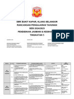 SMK Bukit Kapar, Klang Selangor Rancangan Pengajaran Tahunan SESI 2024/2025 Pendidikan Jasmani & Kesihatan Tingkatan 5