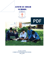 As and A Level Curriculum Guide