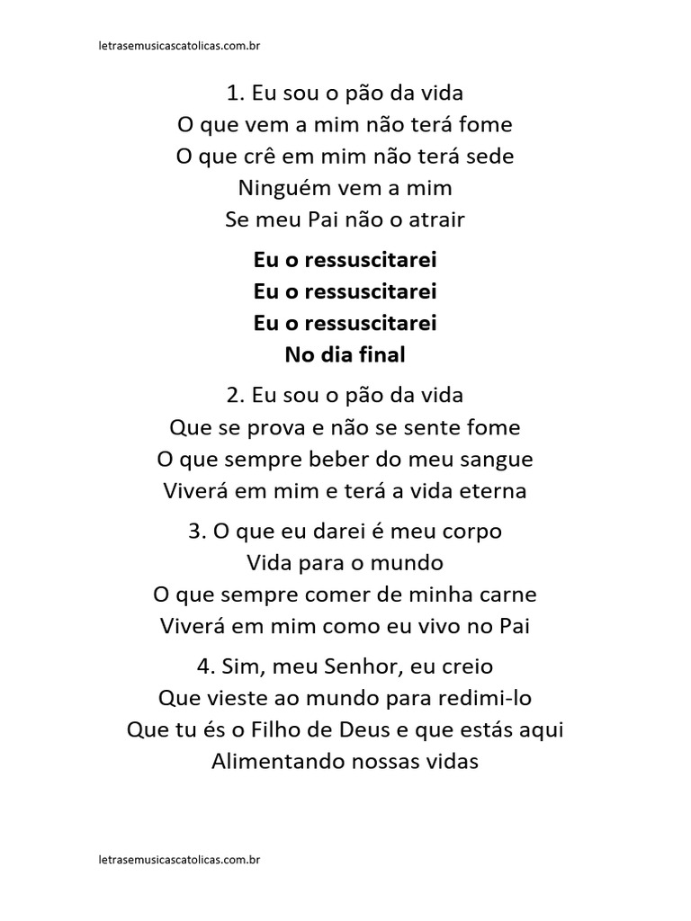 Letra da Música 