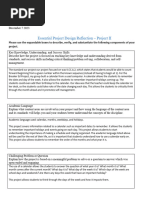 Essential Project Design Reflection - Project II 2