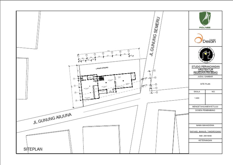 Site Plan Redesain RM Bemo | PDF