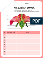 Lembar Kerja IPA Bagian Bunga Merah Ilustratif