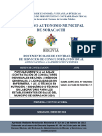 Gobierno Autonomo Municipal de Soracachi: Documento Base de Contratación de Servicios de Consultoría Individual