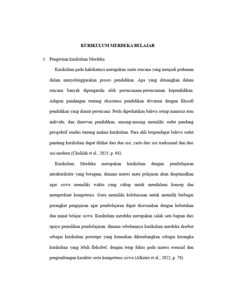 Kurikulum Merdeka: Pembelajaran Fleksibel | PDF