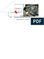 G38 Transmission Vehicle Speed Sensor (VSS) : Inside Transmission, On Valve Body