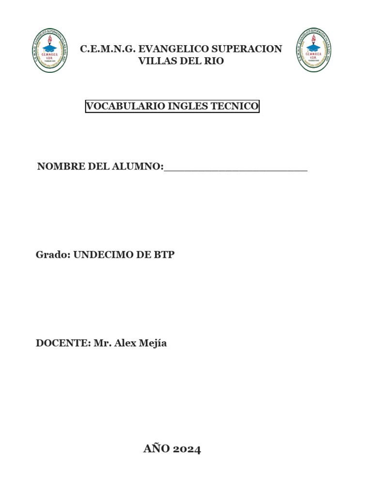 Vocabulario De Informatica En Ingles Tecnico Pdf Html Sitios Web