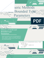 GENERIC METHODS BOUNDED TYPES PARAMETERs