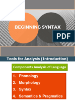 Tools For Analysis 1