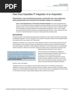 Download Cisco IT Integrating a Corporate Acquisition CaseStudy by Cisco IT SN71348568 doc pdf