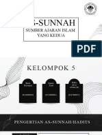 k5. PPT Pai - As-Sunnah Sumber Ajaran Islam Yang Kedua - Kelompok 5