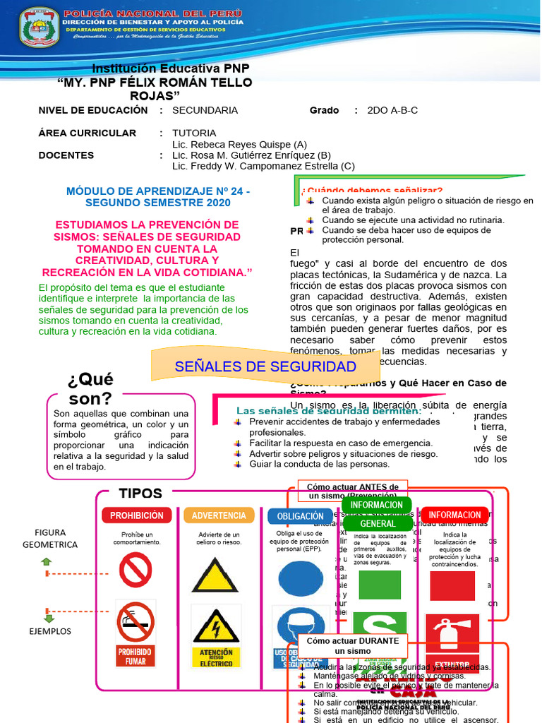 Módulo 24 - Tutoria 2º Do | PDF | Temblores | Desastres