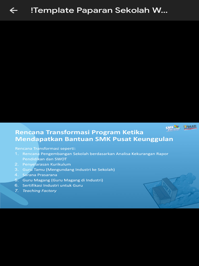 Template Paparan Sekolah Wawancara SMK PK Skema PDF