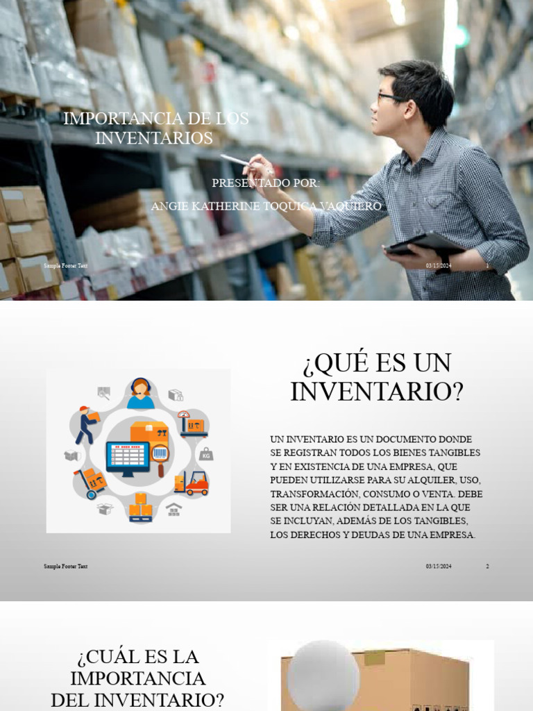Importancia de Los Inventarios | PDF | Inventario | Business