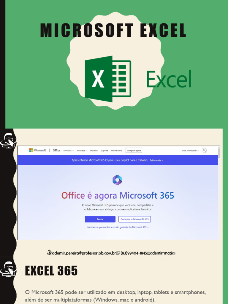Funções e Fórmulas no Excel 365 | PDF | Microsoft Excel | Informática