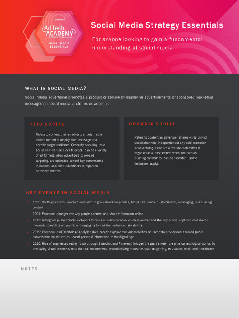Social Media Strategy Overview Guide | PDF | Social Media Marketing ...
