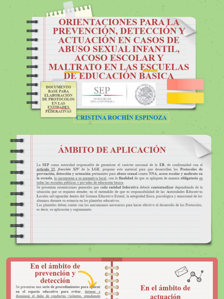 Protocolo de Prevención y Actuación Escolar | PDF | Abuso sexual ...