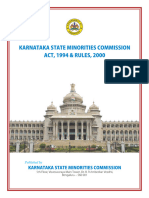 Karnataka State Minorities Commission Act 1994 and Rules 2000