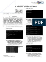 Informe Comandos Internos Ms-Dos