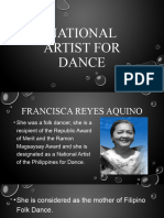 National Artist For Dance