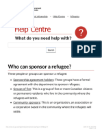 Who Can Sponsor A Refugee