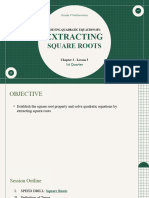 Q1 Lesson 3 Solving by Extracting Square Roots