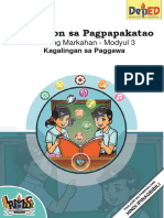 ESP 9 - Modyul 3 Kagalingan Sa Paggawa JENNIFER RECABO