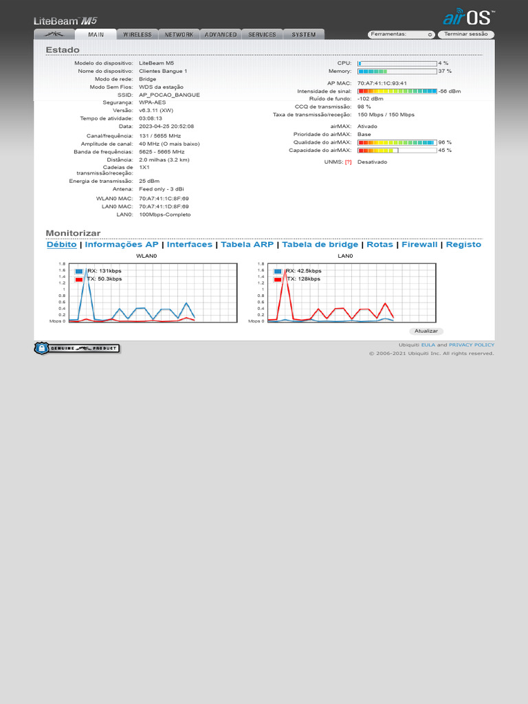 Download do Firmware UBNT v6.3.11 | PDF | Redes de computadores ...