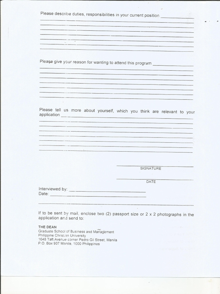 PCU Form 201 Profile2 1 | PDF