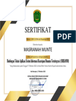 Sertifikat MASRIANA