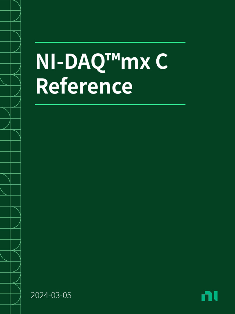Ni daq mx c reference ni pxi 2531 supported properties 2024 03 05 06 12