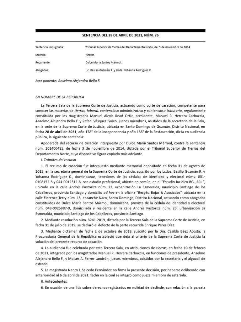 Nulidad | PDF | Sentencia (ley) | Caso de ley