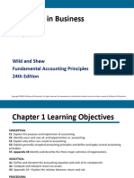 Accounting in Business: Wild and Shaw Fundamental Accounting Principles 24th Edition