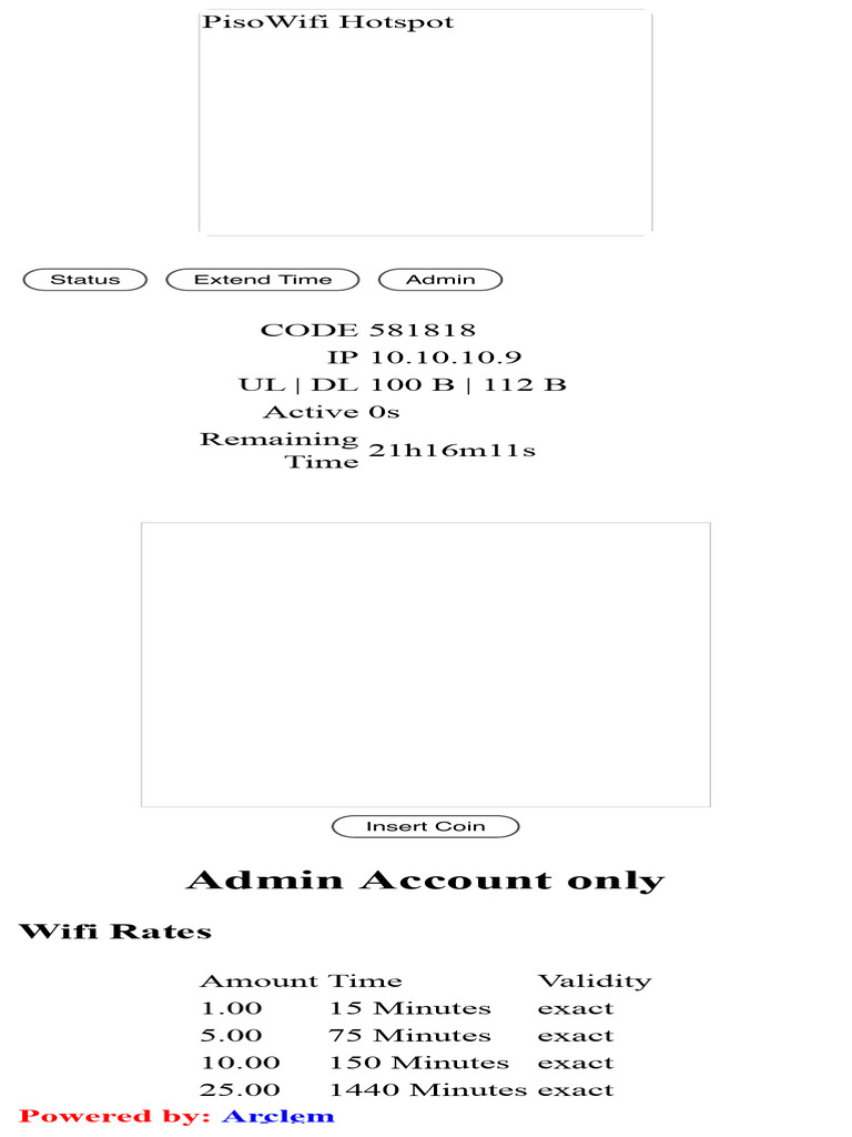 Piso Wifi Rates and Status Overview | PDF