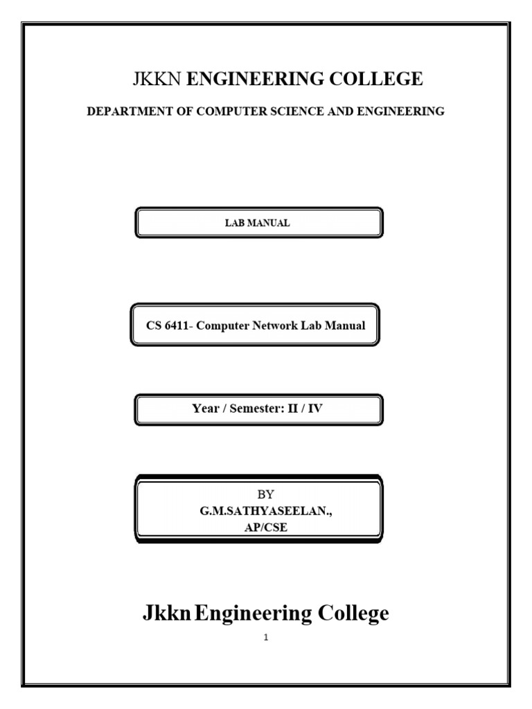 NETWORK LAB manual PDF