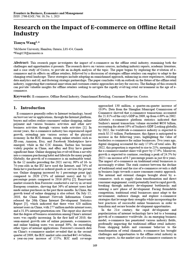 E-commerce's Impact on Offline Retail | PDF | E Commerce | Retail