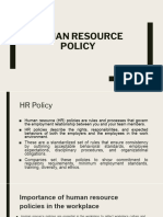 Human Resource Policy Handout