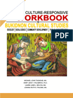 A Culture-Responsive Workbook in Bukidnon Cultural Studies For Sociology, Social Science, Community Development, and Public Administration